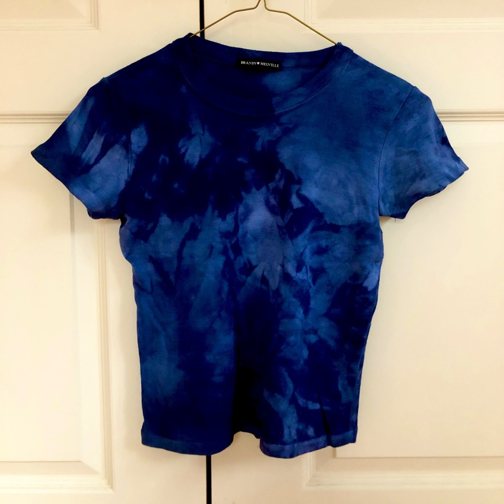 Brandy Melville, Women’s Tie Dye Top, Blue
